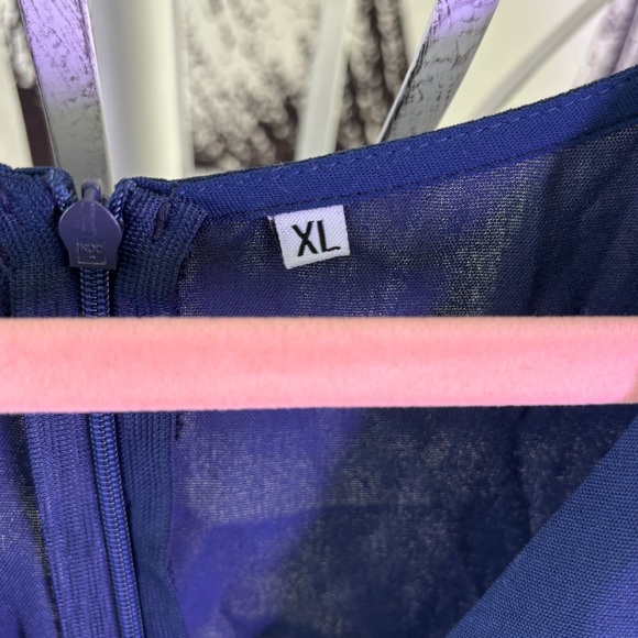 blue dress XL Tie back NWOT - Picture 2 of 4